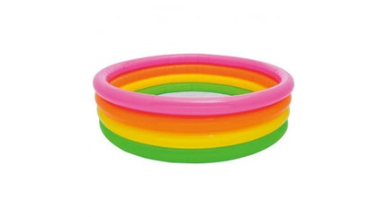 Intex Sunset Glow opblaaszwembad 168 x 46 cm in regenboogkleuren