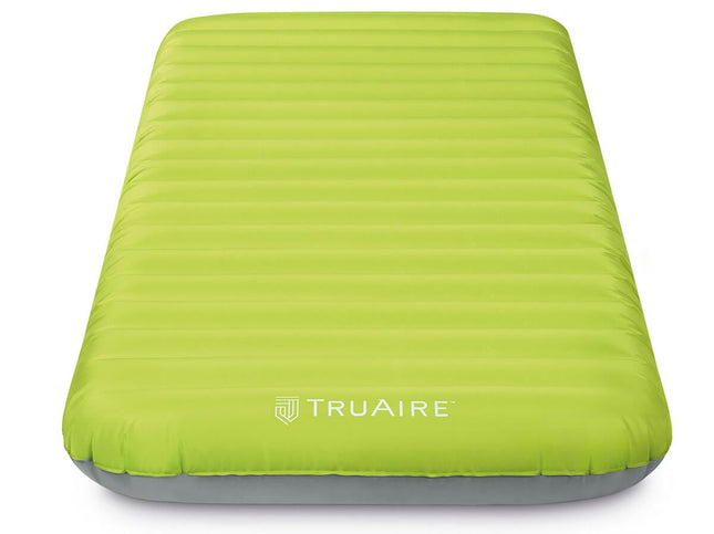 Intex TruAire Dura-Beam kampeerluchtbed groen, vooraanzicht