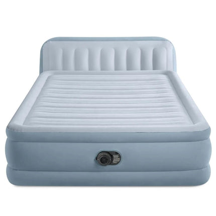 Intex Ultra Plush Tweepersoons Luchtbed met Hoofdbord & Met Ingebouwde Motorpomp 152×236×86 cm - Luchtbed