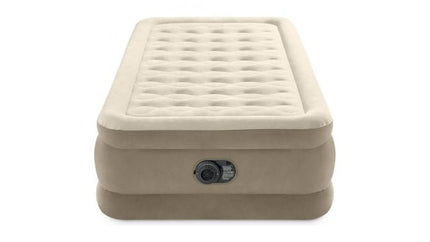 Intex Ultra Plush Twin eenpersoons luchtbed met ingebouwde pomp, vooraanzicht