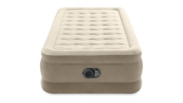 Intex Ultra Plush Twin eenpersoons luchtbed met ingebouwde pomp, vooraanzicht