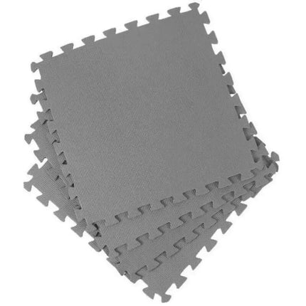 Grijze Intex vloertegels 50 x 50 cm, gestapeld