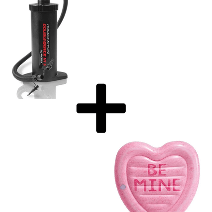 Intex Waterplezier Relaxset Luchtbed Candy Heart en Handpomp - Bundel