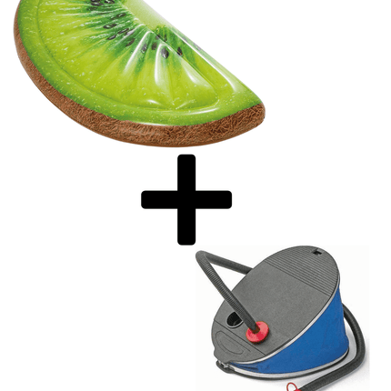 Intex Waterplezier Relaxset Luchtbed Kiwi en Voetpomp - Bundel