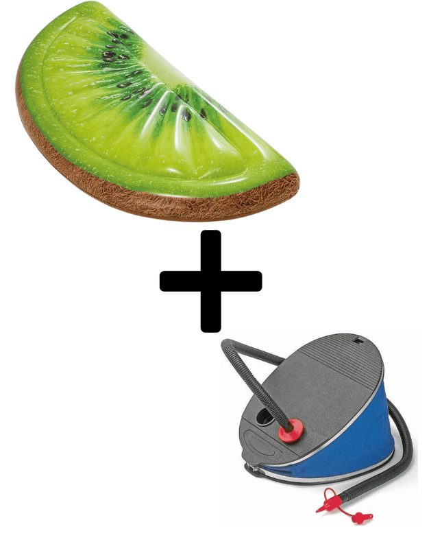 Intex Waterplezier Relaxset Luchtbed Kiwi en Voetpomp - Bundel