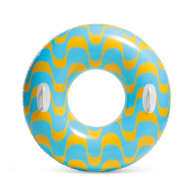 Intex Wavy Dreams zwemband 91 cm met golfprint en handvatten