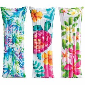 Drie Intex Wet Set luchtbedden 183 x 69 cm met bloemenprint