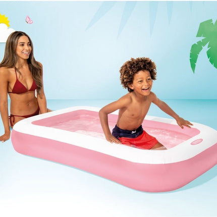 Intex Wet Set Collection Rechthoekig Zwembad Roze/Wit - Opblaaszwembad