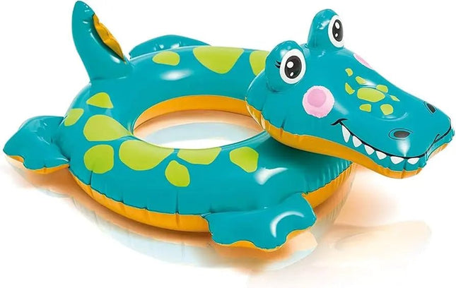 Groene Intex kinderzwemband in de vorm van een krokodil