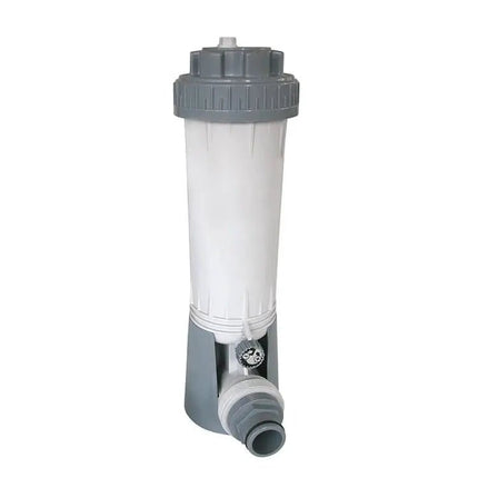 Vooraanzicht van de automatische chloordispenser.