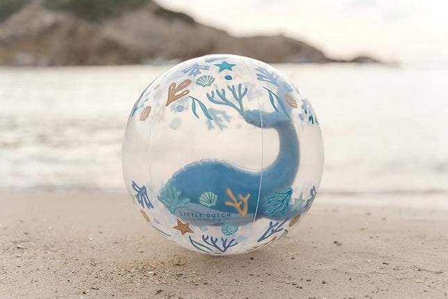 Little Dutch Ocean Dreams 3D Strandbal Walvis 35 cm - Strandbal
