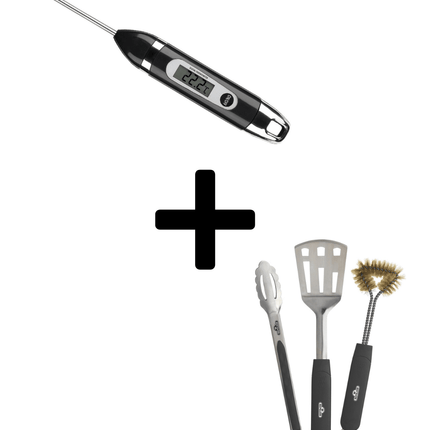 Napoleon Grillset Thermometer met Bestekset - Bundel
