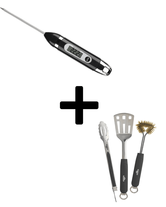 Napoleon Grillset Thermometer met Bestekset - Bundel