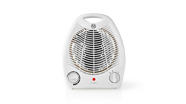 Witte Nedis ventilatorkachel 2000W met thermostaat