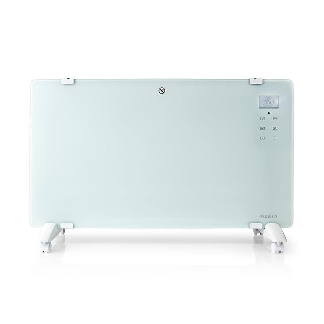 Nedis slimme convectorkachel 2000W met wifi en glazen voorkant