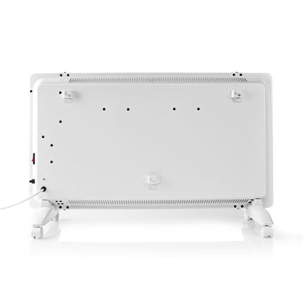Achterkant van de Nedis wifi convectorkachel