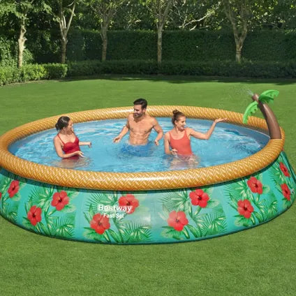 Bestway Fast Set Zwembad Ø 457 x 84 cm Paradijsprint met Filterpomp