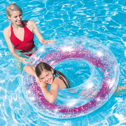 Intex Glitter Zwemband 119 cm Transparant