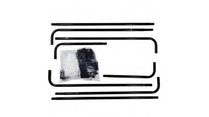 SportX Metalen Voetbaldoel 182x60x122cm Zwart - Voetbal