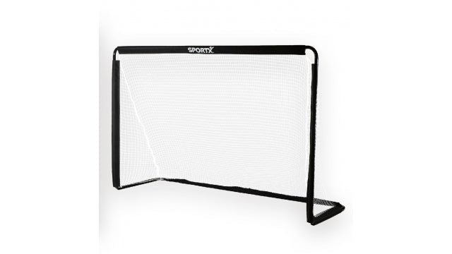 SportX Metalen Voetbaldoel 182x60x122cm Zwart - Voetbal