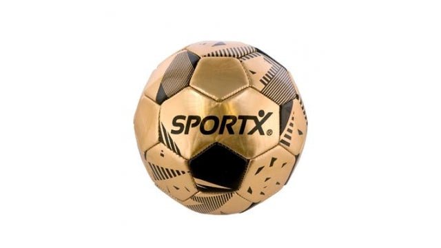 SportX Mini Voetbal Gold Metallic 16cm - Voetbal