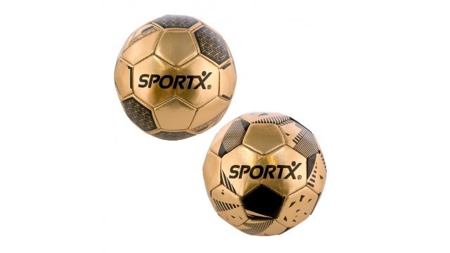 SportX Mini Voetbal Gold Metallic 16cm - Voetbal