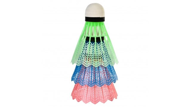 SportX Shuttles in Koker Rood/Groen/Blauw 3 Stuks - Badminton