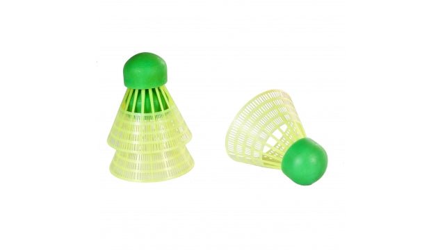 SportX Speed Badminton Shuttles in Koker Geel/Groen 3 Stuks - Badminton