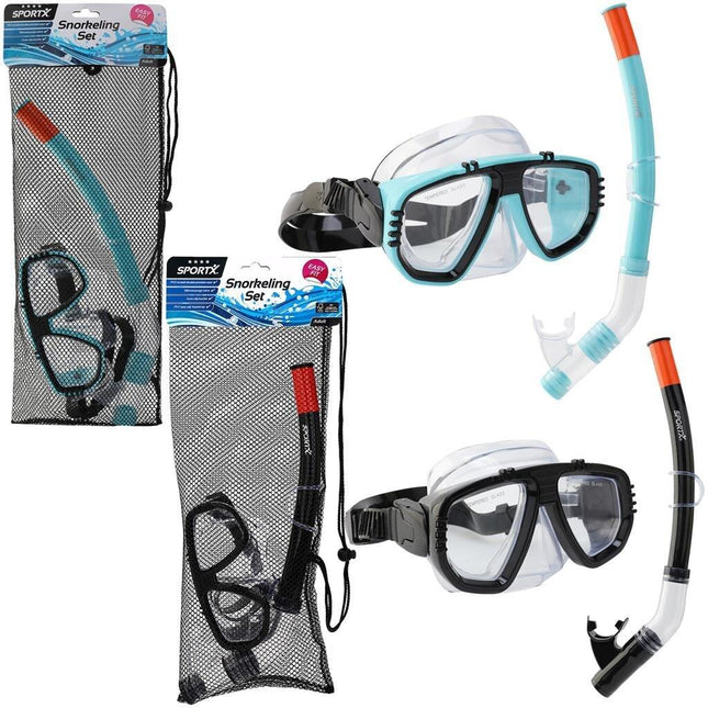 SportX Volwassenen Snorkelset Assorti - Snorkelset